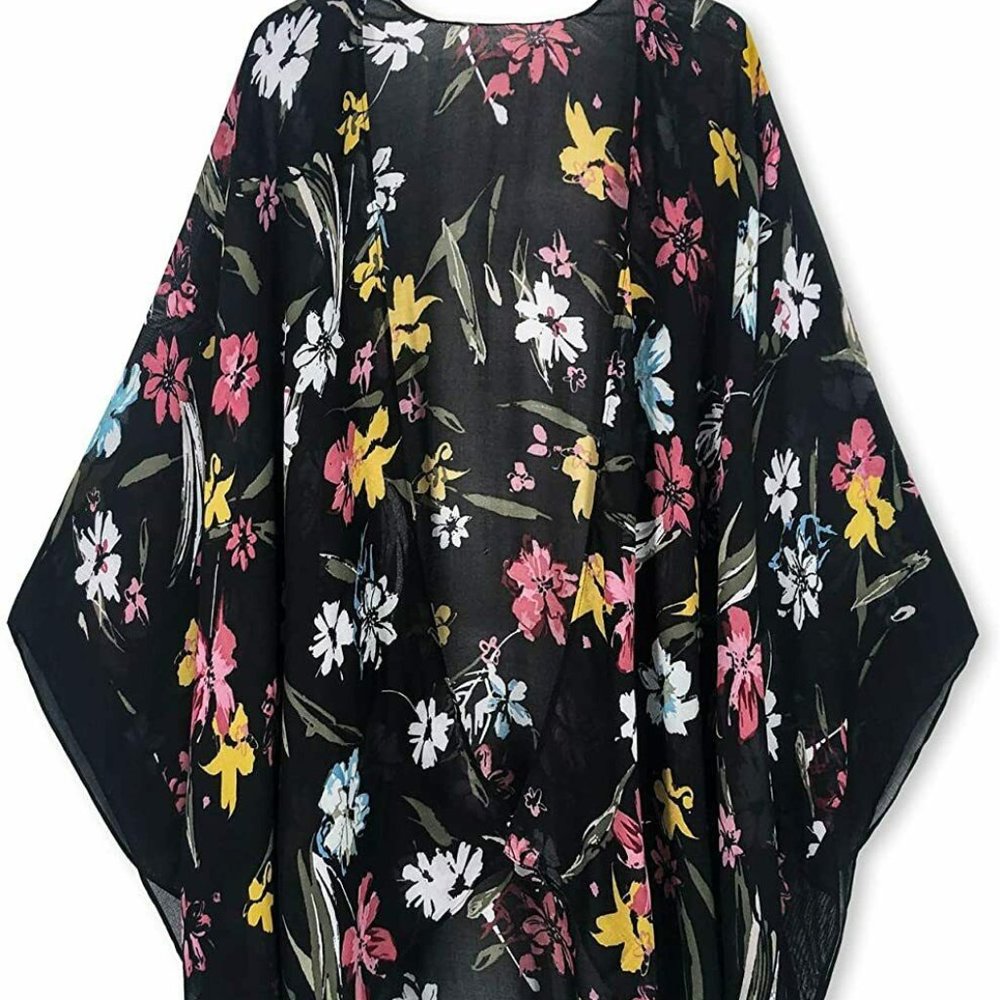 Spicy Sandia Floral Swimsuit Cover ups